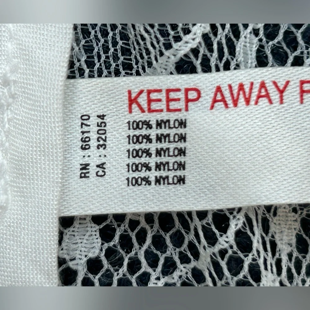 By Anthropologie White Lace Long Robe S/M - Picture 12 of 12